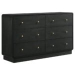CAVELLE 5-PIECE QUEEN BEDROOM SET BLACK - Image 7