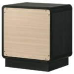 CAVELLE 2-DRAWER NIGHTSTAND BEDSIDE TABLE BLACK - Image 8