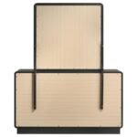 CAVELLE 6-DRAWER DRESSER AND MIRROR BLACK - Image 7