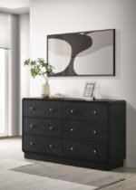 CAVELLE 6-DRAWER DRESSER CABINET BLACK - Image 2