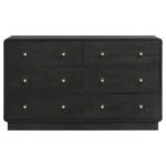 CAVELLE 6-DRAWER DRESSER CABINET BLACK - Image 3