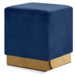 Jax Velvet Upholstered Stool