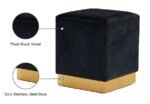Jax Velvet Upholstered Stool - Image 4