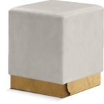 Jax Velvet Upholstered Stool