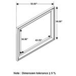 AVENUE DRESSER MIRROR WEATHERED GREY - Image 4
