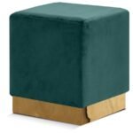 Jax Velvet Upholstered Stool