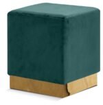 Jax Velvet Upholstered Stool