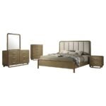 AMSBURY 5-PIECE QUEEN BEDROOM SET NUTMEG - Image 2