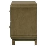 AMSBURY 2-DRAWER NIGHTSTAND BEDSIDE TABLE NUTMEG - Image 5
