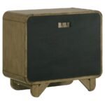 AMSBURY 2-DRAWER NIGHTSTAND BEDSIDE TABLE NUTMEG - Image 6