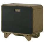 AMSBURY 2-DRAWER NIGHTSTAND BEDSIDE TABLE NUTMEG - Image 8
