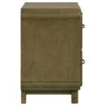 AMSBURY 2-DRAWER NIGHTSTAND BEDSIDE TABLE NUTMEG - Image 9