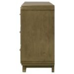 AMSBURY 6-DRAWER DRESSER CABINET NUTMEG - Image 5