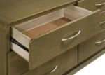 AMSBURY 6-DRAWER DRESSER CABINET NUTMEG - Image 10