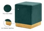 Jax Velvet Upholstered Stool - Image 4