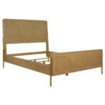 ARINI 5-PIECE QUEEN BEDROOM SET SAND WASH AND NATURAL CANE - Image 3