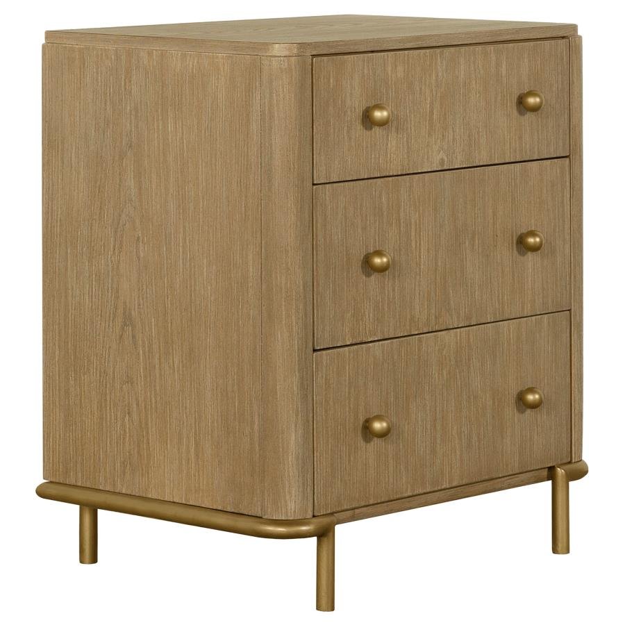 224302_02x900.jpg ARINI 3-DRAWER NIGHTSTAND SAND WASH - Image 1