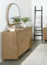 ARINI 8-DRAWER DRESSER WITH MIRROR SAND WASH - Image 2