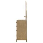 ARINI 8-DRAWER DRESSER WITH MIRROR SAND WASH - Image 5