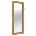 ARINI CANE WEAVE FULL LENGTH STANDING FLOOR MIRROR SAND WASH - Image 2
