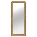 ARINI CANE WEAVE FULL LENGTH STANDING FLOOR MIRROR SAND WASH - Image 3
