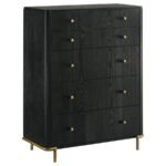 ARINI 5-PIECE QUEEN BEDROOM SET BLACK AND NATURAL - Image 11