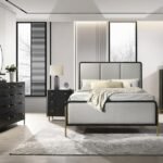 ARINI 5-PIECE QUEEN BEDROOM SET BLACK AND GREY