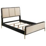 ARINI 5-PIECE QUEEN BEDROOM SET CREAM AND BLACK - Image 3