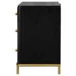 ARINI 3-DRAWER NIGHTSTAND BLACK - Image 5