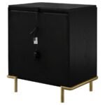 ARINI 3-DRAWER NIGHTSTAND BLACK - Image 8