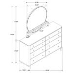 ARINI 8-DRAWER DRESSER WITH MIRROR BLACK - Image 13