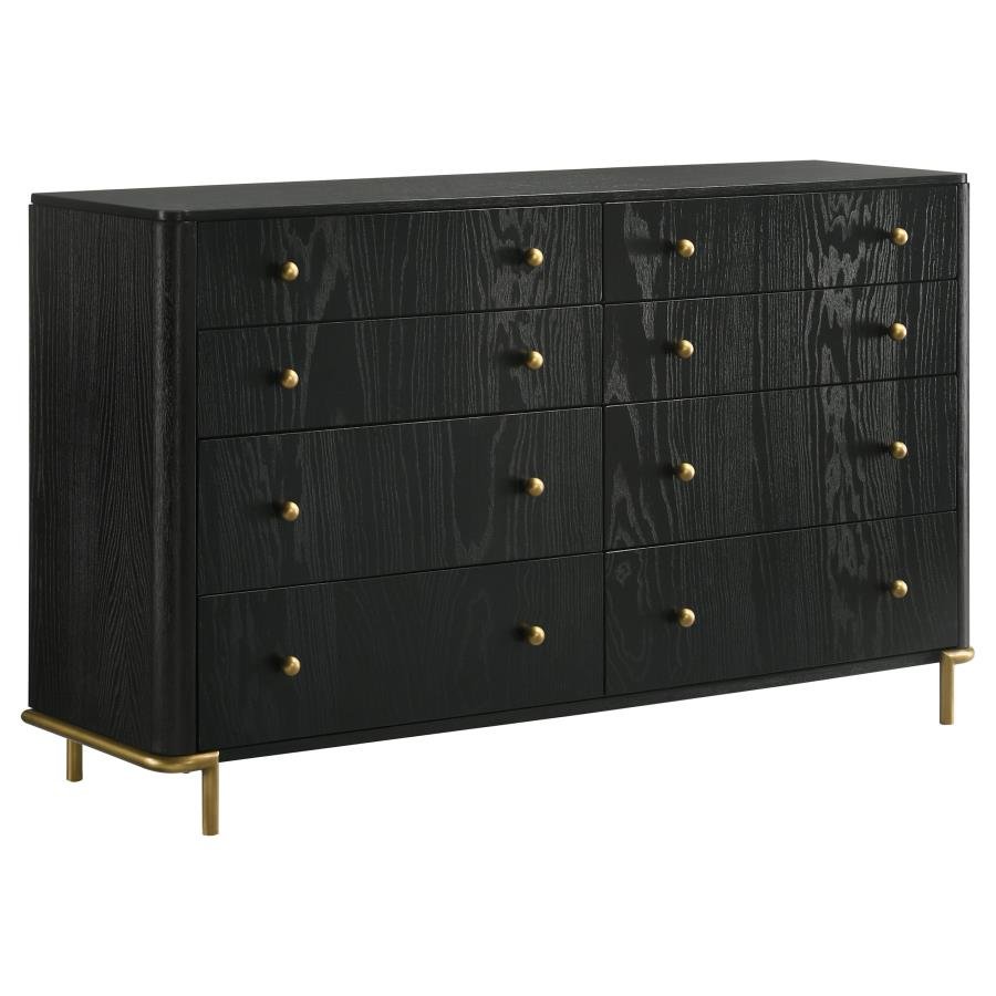 224333_02x900.jpg ARINI 8-DRAWER DRESSER BLACK - Image 1