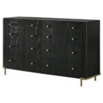 ARINI 8-DRAWER DRESSER BLACK - Image 4