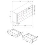 ARINI 8-DRAWER DRESSER BLACK - Image 13