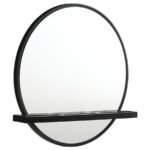 ARINI 2-PIECE MAKEUP VANITY TABLE AND MIRROR SET BLACK - Image 5
