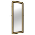 ARINI CANE WEAVE FULL LENGTH STANDING FLOOR MIRROR BLACK - Image 2