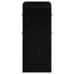 ARINI CANE WEAVE FULL LENGTH STANDING FLOOR MIRROR BLACK - Image 7