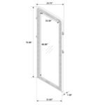 ARINI CANE WEAVE FULL LENGTH STANDING FLOOR MIRROR BLACK - Image 13