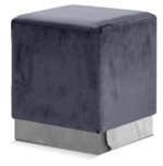 Jax Velvet Upholstered Stool