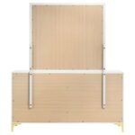 KENDALL 6-DRAWER DRESSER WITH MIRROR WHITE - Image 7