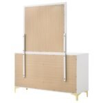 KENDALL 6-DRAWER DRESSER WITH MIRROR WHITE - Image 8