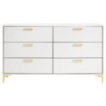 KENDALL 6-DRAWER DRESSER WHITE - Image 3