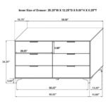 KENDALL 6-DRAWER DRESSER WHITE - Image 7