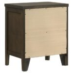 WILKES 2-DRAWER NIGHTSTAND BEDSIDE TABLE DARK COCOA - Image 6