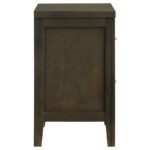 WILKES 2-DRAWER NIGHTSTAND BEDSIDE TABLE DARK COCOA - Image 9