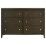 WILKES 6-DRAWER DRESSER CABINET DARK COCOA - Image 3