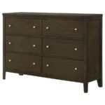 WILKES 6-DRAWER DRESSER CABINET DARK COCOA - Image 4