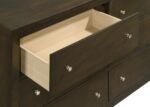 WILKES 6-DRAWER DRESSER CABINET DARK COCOA - Image 10