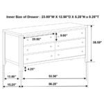 WILKES 6-DRAWER DRESSER CABINET DARK COCOA - Image 13