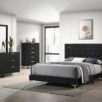 KENDALL 5-PIECE QUEEN BEDROOM SET BLACK